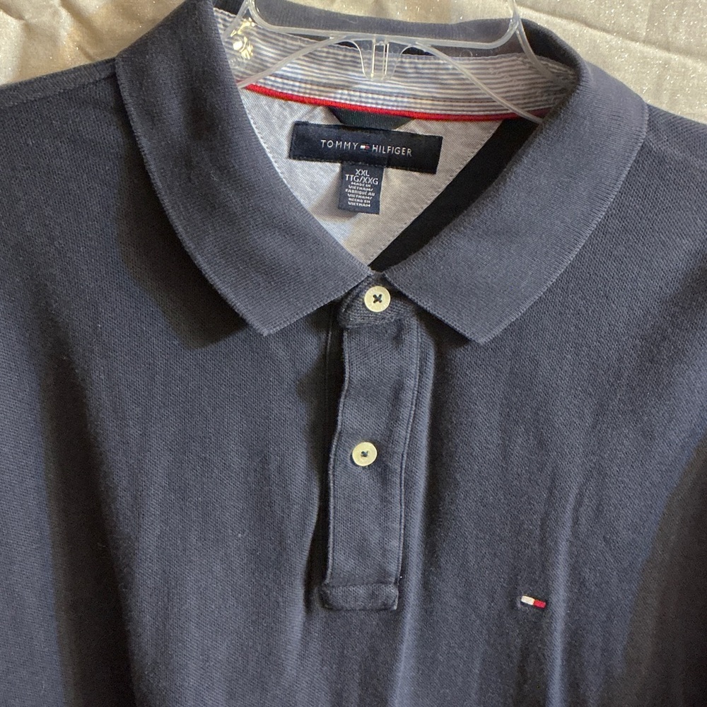 Tommy Hilfiger Men's Dark Blue Polo Shirt